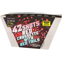 JW710 - Red Crossete with Red Tails 42S 0,8"V